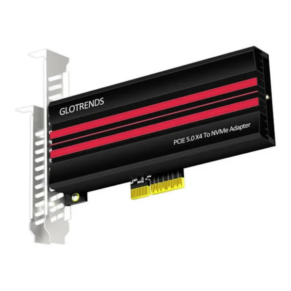 0eed7087110eb18bcf2b7b0b16c920a7-md.jpg GLOTRENDS M.2 NVMe to PCIe Adapter Card with Large Aluminum Heatsink, Low Profile PCIe 3.0/4.0 SSD Expansion Adapter for Desktop PC | PA19