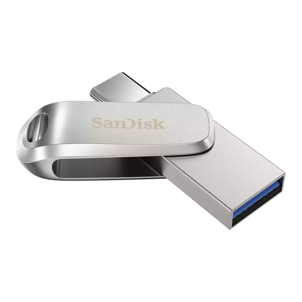 0fcc7a74a2b5ebeb0d9a592d909453b7-hi.jpg SanDisk 256GB Ultra Dual Drive Luxe USB Type-C Flash Drive, Up to 400MB/s Sequential Read Performance, USB 3.2 Gen 1 Interface, Silver | SDDDC4-256G-G46