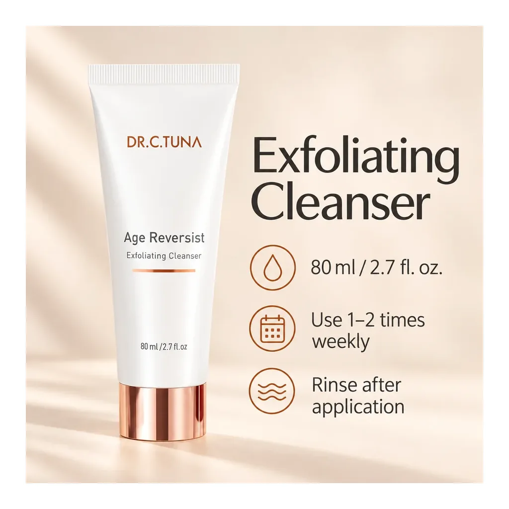Farmasi Age Reversist Exfoliating Cleanser — Product facts Farmasi Exfoliating Cleanser product facts, 80 ml and weekly use