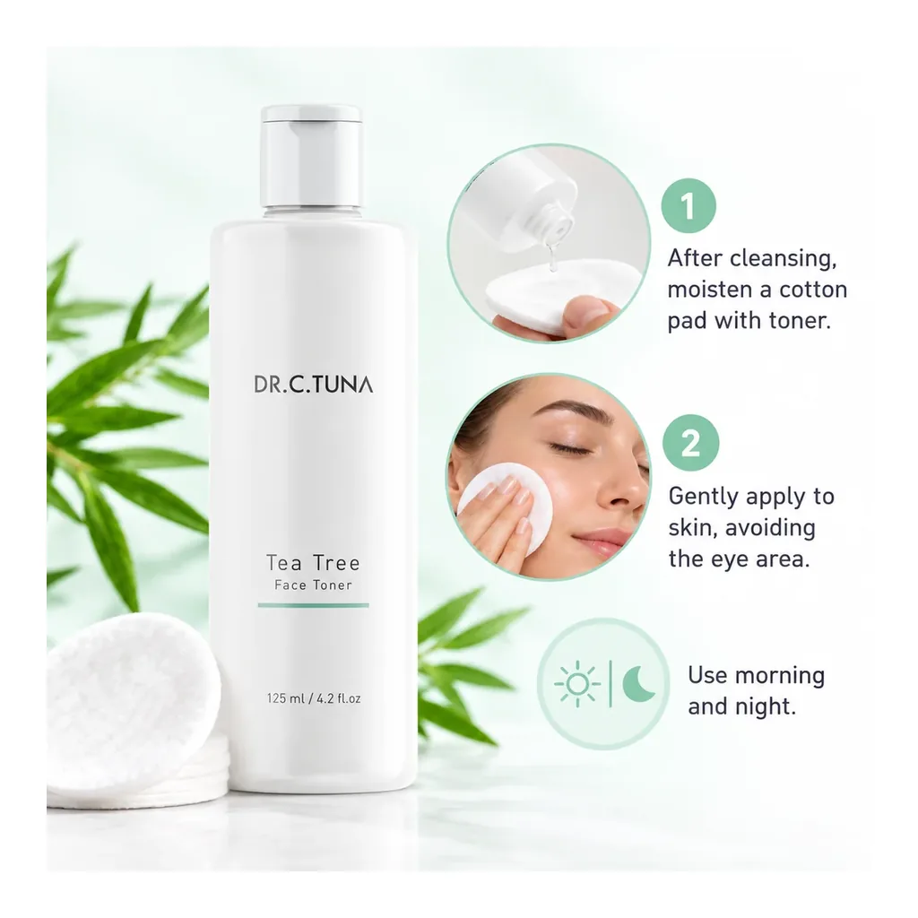 Farmasi Tea Tree Face Toner — How to use How to use Farmasi Tea Tree Face Toner with a cotton pad