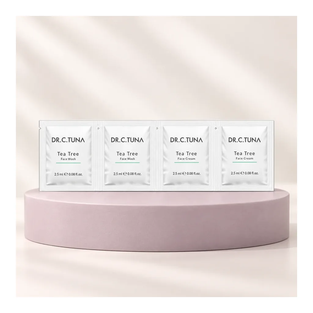 FARMASI Dr. C. Tuna Tea Tree Tester — 4 x 2.5 ml Sachets – Studio presentation FARMASI Dr. C. Tuna Tea Tree Tester — 4 x 2.5 ml Sachets – Studio presentation