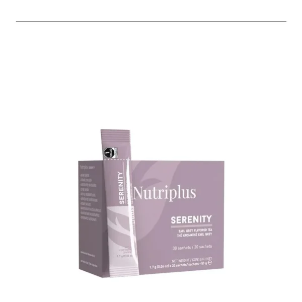 1000820-01-nutriplus-serenity-earl-grey-tea-main-white-official-box-and-sachet Official Farmasi Nutriplus Serenity Earl Grey Tea box and sachet on white background