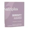 1000820-09-nutriplus-serenity-earl-grey-tea-official-30-sachets-package-detail Official packaging detail showing 30 sachets and net weight