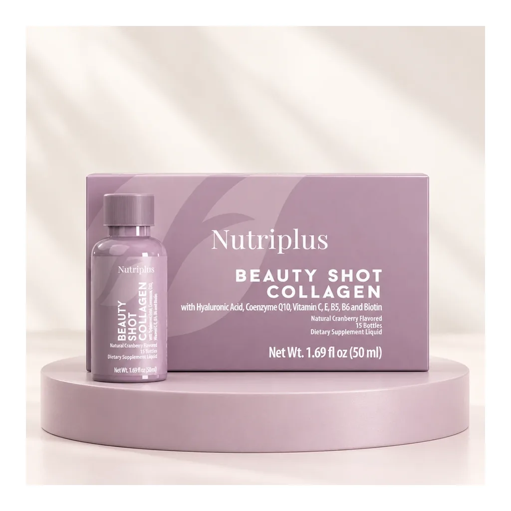FARMASI Nutriplus Beauty Shot Collagen — Natural Cranberry, 15 x 50 ml – Studio presentation FARMASI Nutriplus Beauty Shot Collagen — Natural Cranberry, 15 x 50 ml – Studio presentation