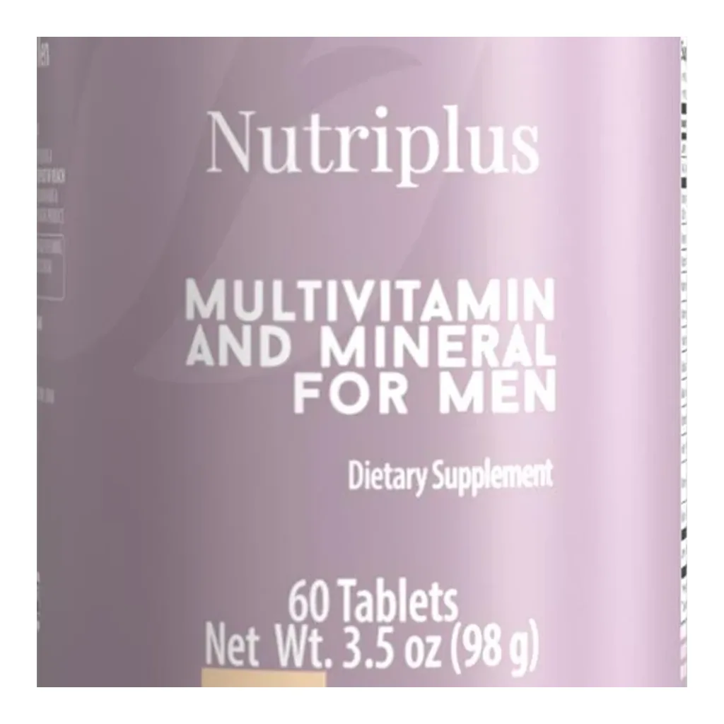 FARMASI Nutriplus Multivitamin and Mineral for Men, 60 Tablets – Official packaging detail FARMASI Nutriplus Multivitamin and Mineral for Men, 60 Tablets – Official packaging detail