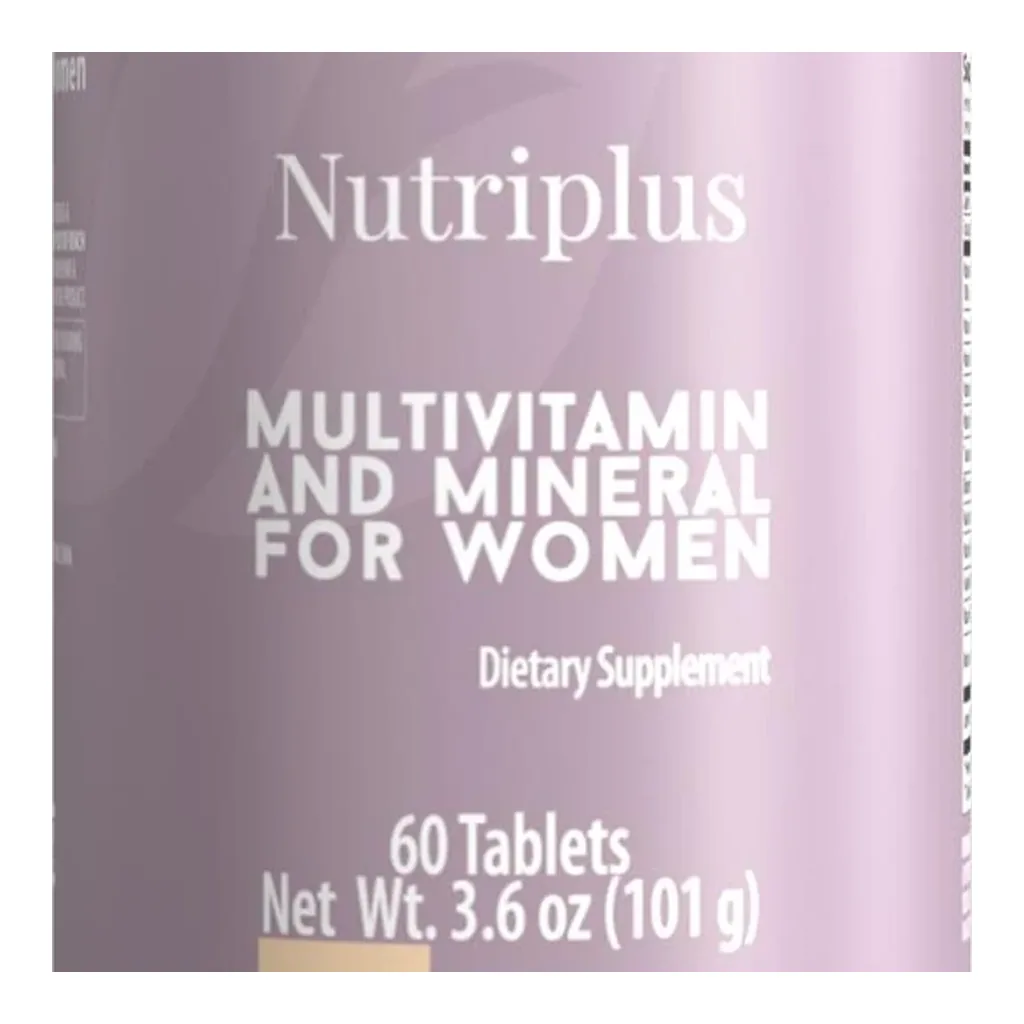 FARMASI Nutriplus Multivitamin and Mineral for Women, 60 Tablets – Official packaging detail FARMASI Nutriplus Multivitamin and Mineral for Women, 60 Tablets – Official packaging detail