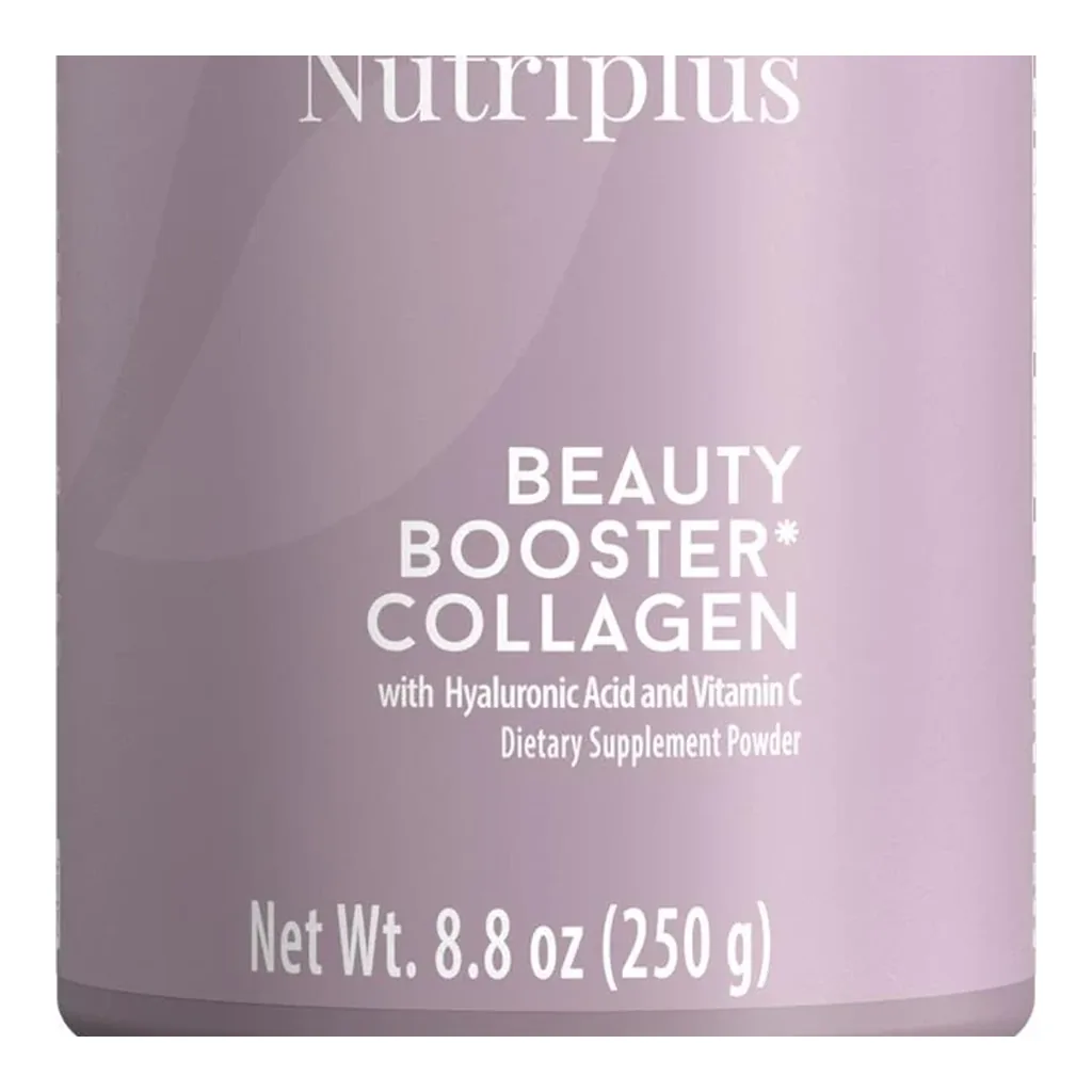 FARMASI Nutriplus Beauty Booster Collagen – Unflavored, 250 g – Packaging detail FARMASI Nutriplus Beauty Booster Collagen – Unflavored, 250 g – Packaging detail
