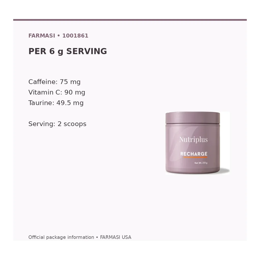 FARMASI Nutriplus Recharge — 210 g – Verified product information FARMASI Nutriplus Recharge — 210 g – Verified product information