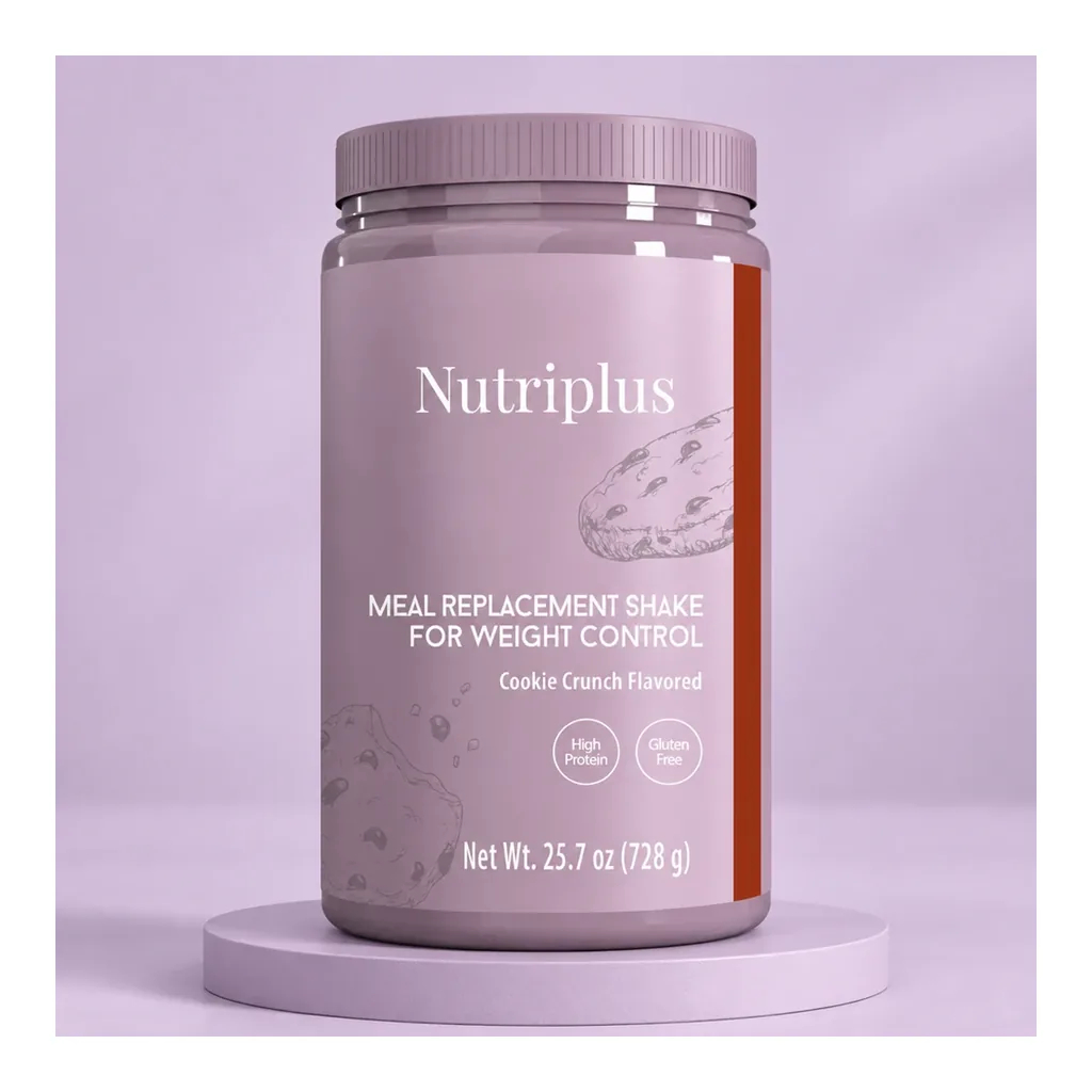 FARMASI Nutriplus Shake – Cookie Crunch, 728 g – Studio product photograph FARMASI Nutriplus Shake – Cookie Crunch, 728 g – Studio product photograph