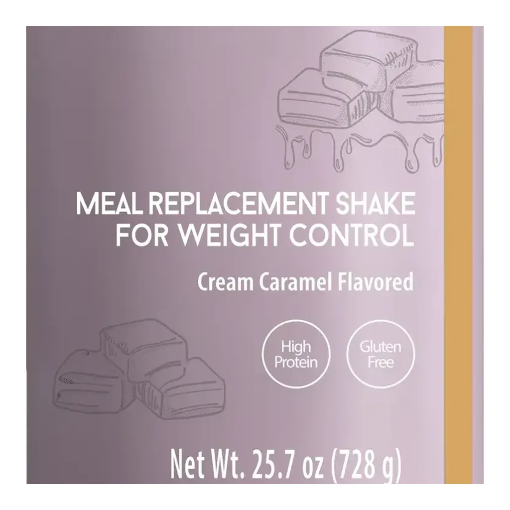 FARMASI Nutriplus Shake – Cream Caramel, 728 g – Packaging detail FARMASI Nutriplus Shake – Cream Caramel, 728 g – Packaging detail