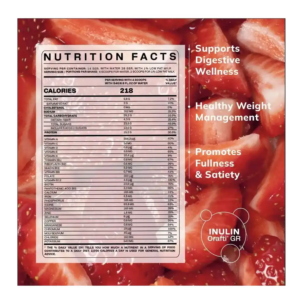 Farmasi Nutriplus Shake Strawberry Supreme — image 2 of 9 Farmasi Nutriplus Shake Strawberry Supreme product gallery image 2