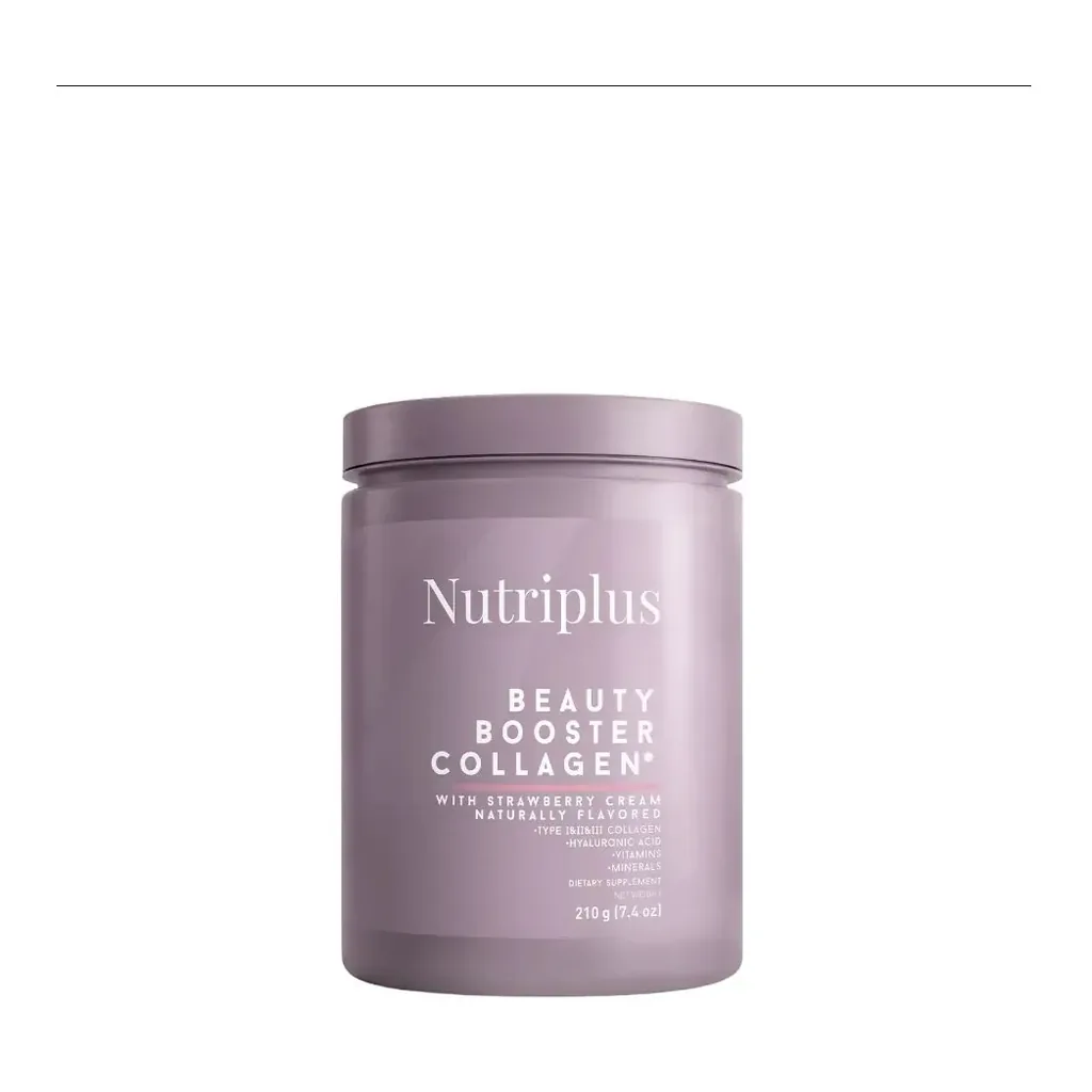 Farmasi Nutriplus Beauty Booster Collagen Strawberry Cream — image 1 of 9 Farmasi Nutriplus Beauty Booster Collagen Strawberry Cream product jar on white background