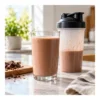 1002911-07-nutriplus-shake-velvet-chocolate-shake-and-shaker-scene Farmasi Nutriplus Shake Velvet Chocolate, 728 g — chocolate shake with a shaker prop