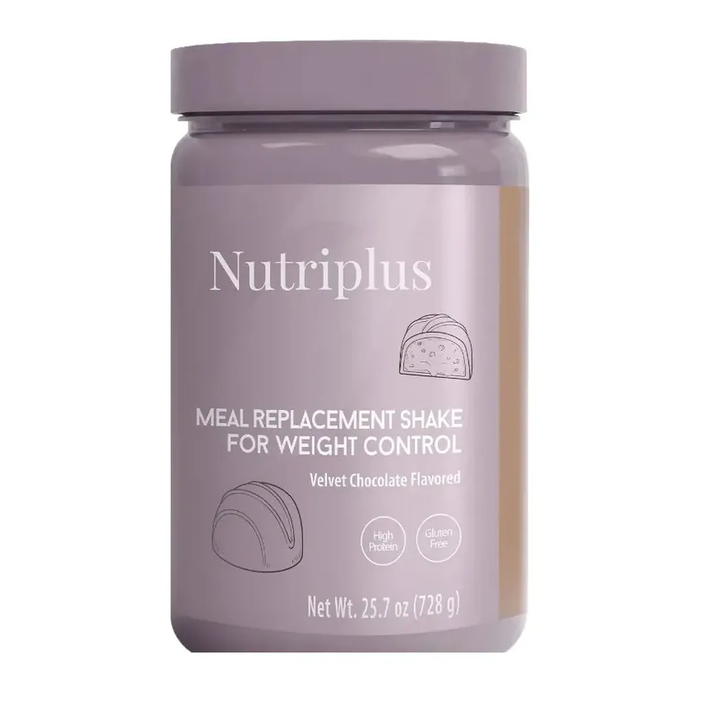 1002911-09-nutriplus-shake-velvet-chocolate-official-package-front-detail Farmasi Nutriplus Shake Velvet Chocolate, 728 g — official product jar front detail