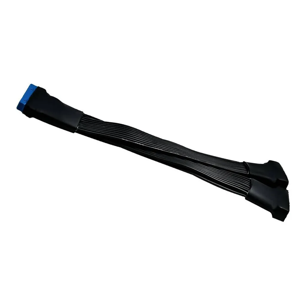 WANGCL USB 3.0 19/20-Pin Internal Header Splitter Cable, Black | AE-7179 - Image 2 WANGCL USB 3.0 19/20-Pin Internal Header Splitter Cable, Black | AE-7179