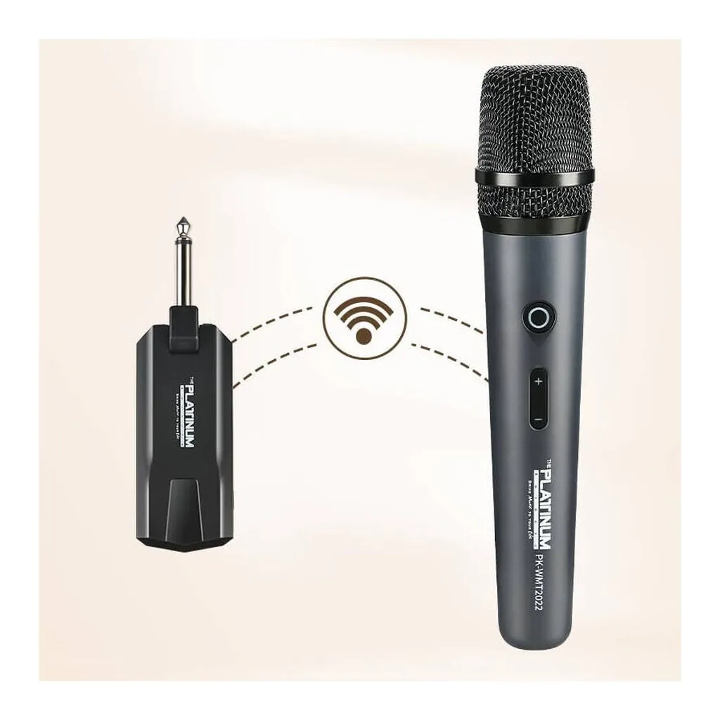10e13a81222b58bdd1954bfea2c542f5-hi.jpg Platinum Karaoke B10 Single Portable Rechargeable Wireless Microphone
