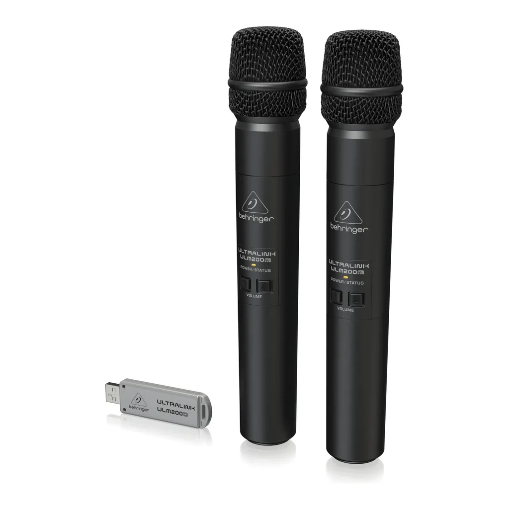 1142bd2597e5f47cbb2762de5ecbd271-hi.jpg Behringer ULM202USB High-Performance 2.4 GHz Digital Wireless System with 2 Handheld Microphones & Dual-Mode USB Receiver
