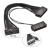 DKURVE Dual Power Supply 24-Pin ATX Motherboard Adapter Cable, Black | DKSATAC0001 - Image 4 DKURVE Dual Power Supply 24-Pin ATX Motherboard Adapter Cable, Black | DKSATAC0001