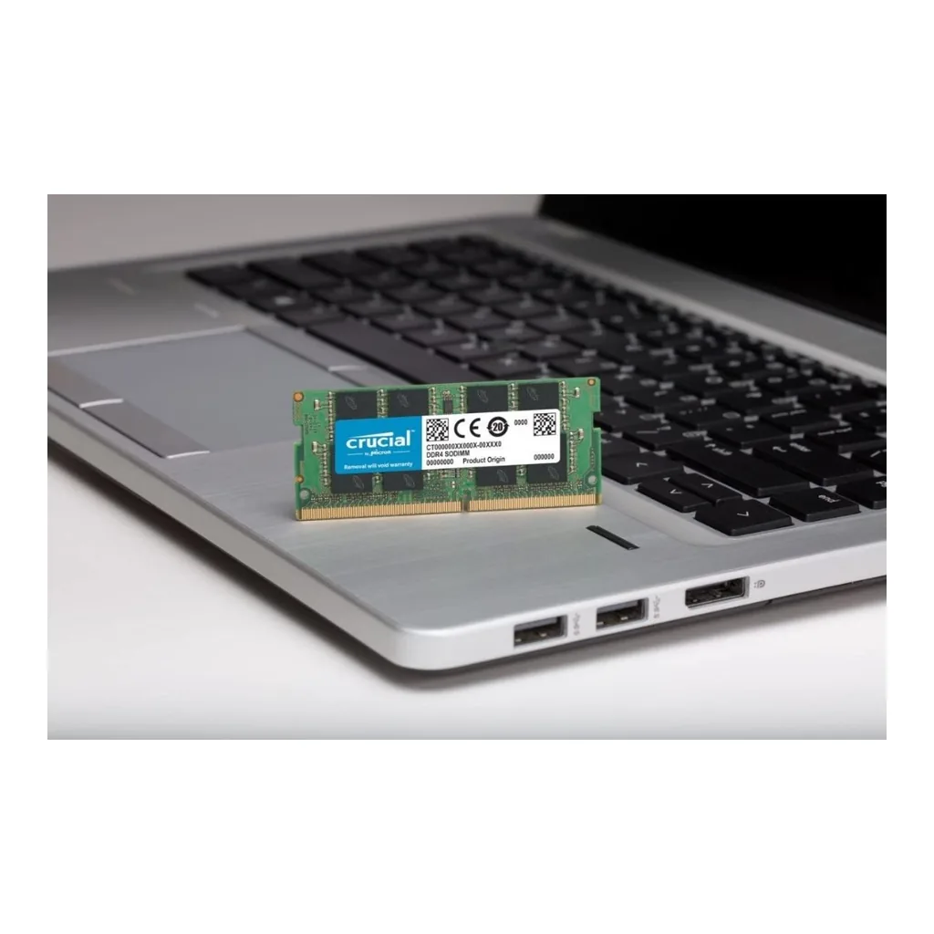 Crucial 260-Pin DDR4 Laptop Memory, 8GB Capacity, SO-DIMM, DDR4 3200, (PC4 25600), 22-22-22 JEDEC, 1.2 Voltage, Unbuffered | CB8GS3200 - Image 3 Crucial 260-Pin DDR4 Laptop Memory, 8GB Capacity, SO-DIMM, DDR4 3200, (PC4 25600), 22-22-22 JEDEC, 1.2 Voltage, Unbuffered | CB8GS3200 - Image 3