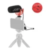 15195764099c27b5ea109479c2db3ddf-hi.jpg JOBY Wavo On Camera Vlogging Compact Microphone Super Cardioid Pattern with Rycote Duo Lyre for Smartphone