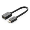 16c3a2781b0f5be0e16269542fe3fd6f-hi.jpg UGREEN 20137 Mini HDMI Male to HDMI Female Cable 22CM Adapter, Up to 4K/60Hz Max Resolution, Real 3D Effect, Transmission Speed 10Gbps, Audio-Video Sync, Black