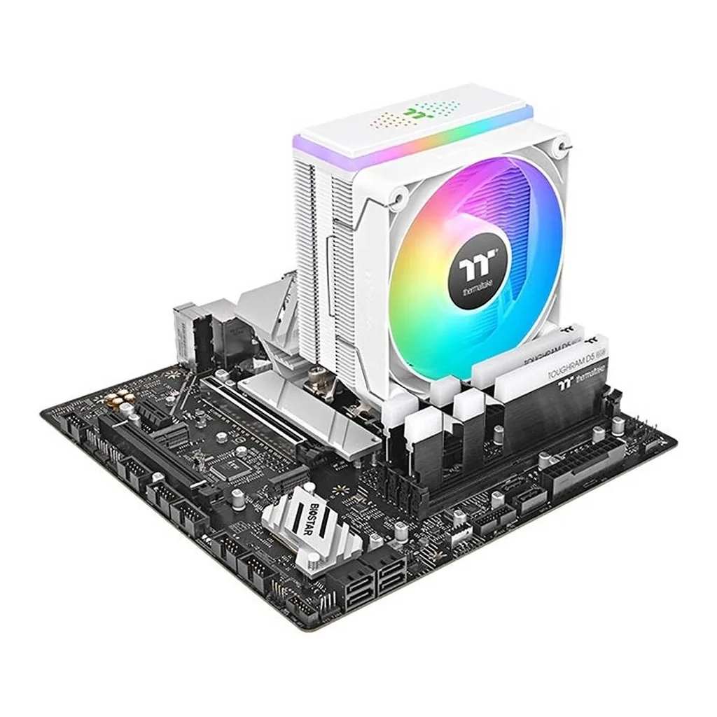 Thermaltake ASTRIA 200 ARGB Lighting Single Tower CPU Cooler, White | CL-P137-AL12SW-A - Image 5 Thermaltake ASTRIA 200 ARGB Lighting Single Tower CPU Cooler, White | CL-P137-AL12SW-A