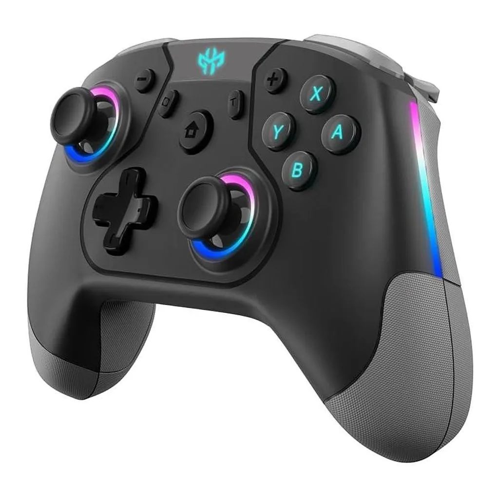 1b4e47c2ff727ba9042c9a5cc0d1b177-hi.jpg GXM Alpha Pro Wireless Controller RGB, 6-Axis Drive, For Nintendo Switch/Android/IOS/PC, Wide Combability, Wired & Wireless Connectivity, 2.4Hz Dongle, USB Type-C, Black/Grey