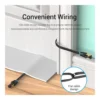 1ca40fc9a8e3e1e9d9cdaad97e595232-hi.jpg Vention Flat Cat.8 Patch Cable, RJ45 8P8C Connector Type, 40Gbps Transmission Rate, PVC Jack Material, Gold Plated, 2 Meter Length, Black