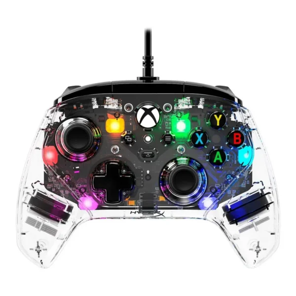 1ce9d1646e9cd4d3da80f80d23db90d3-hi.jpg HyperX Clutch Gladiate RGB Wired Xbox Controller, Dual Trigger Locks, Remappable Rear Buttons, Dual Rumble Motors, Impulse Triggers, Custom RGB Lighting, 3.5mm Headset Jack, Clear