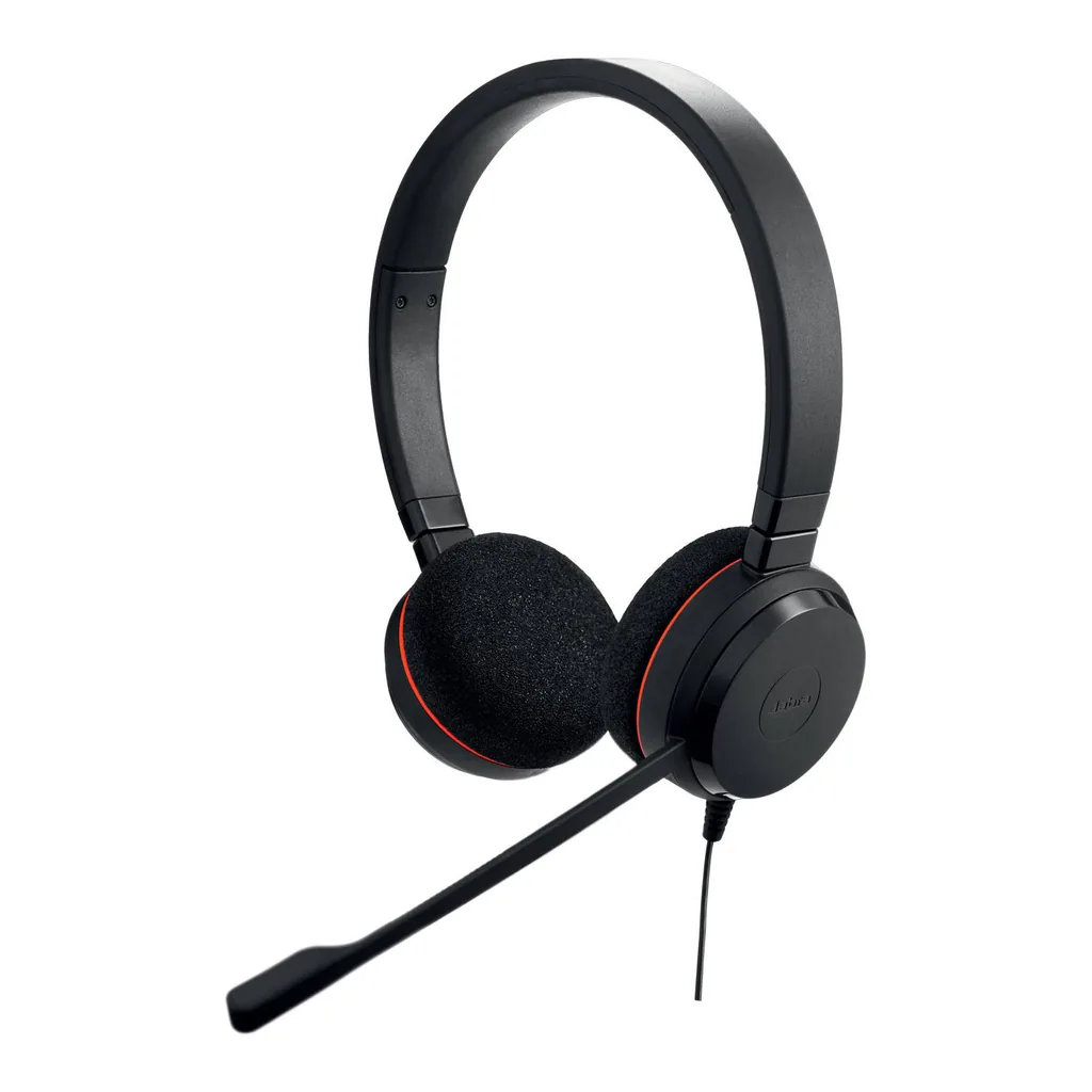 1d1283ace982e4dc9bca8bfbcbbf6e8b-hi.jpg Jabra Evolve 20 MS Stereo Wired Headset, Passive Noise Cancellation, Foam Ear Cushions, In-Cord Volume Control, Adjustable Headband, USB-C / A Connectivity, Black