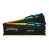Kingston Fury Beast RGB 64GB (2x 32GB) DDR5 Desktop Memory Kit, 5200MT/s Memory Speed, CL40 CAS Latency, 288-Pin Kit, Intel XMP 3.0 & AMD Expo Profile, Black | KF552C40BB2AK2-64 - Image 3 Kingston Fury Beast RGB 64GB (2x 32GB) DDR5 Desktop Memory Kit, 5200MT/s Memory Speed, CL40 CAS Latency, 288-Pin Kit, Intel XMP 3.0 & AMD Expo Profile, Black | KF552C40BB2AK2-64 - Image 3