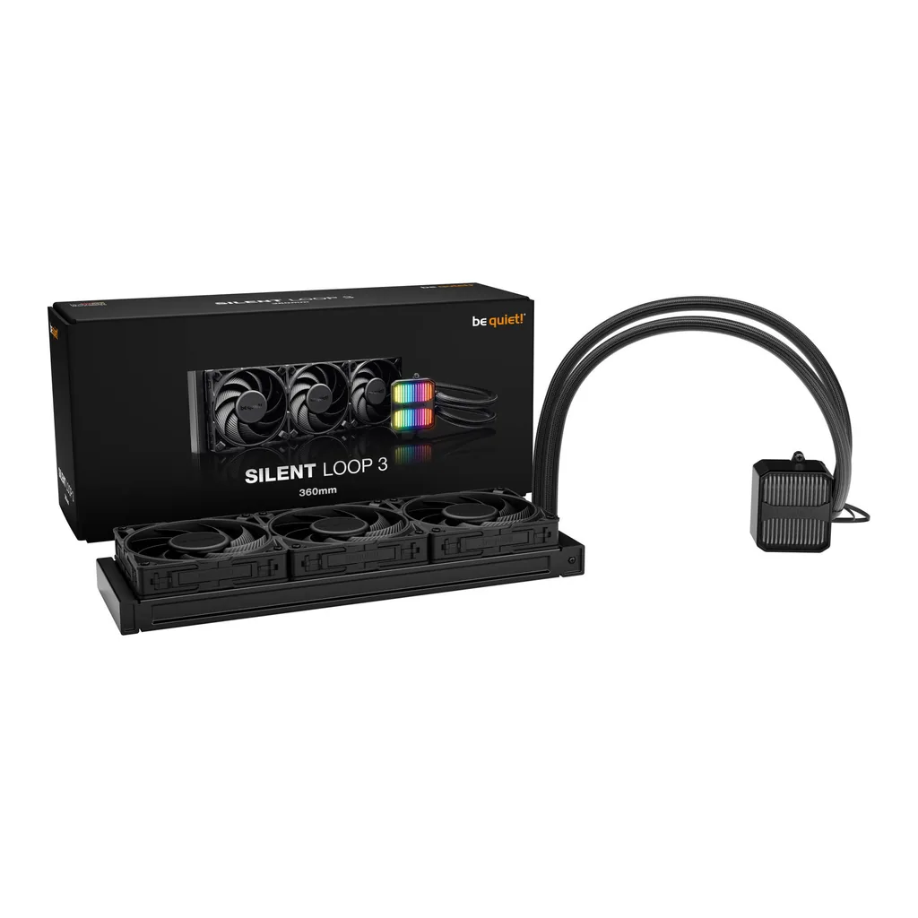 Be Quiet! Silent Loop 3 360mm Liquid CPU Cooler, Black | BW025 - Image 3 Be Quiet! Silent Loop 3 360mm Liquid CPU Cooler, Black | BW025