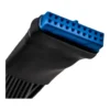 WANGCL USB 3.0 19/20-Pin Internal Header Splitter Cable, Black | AE-7179 - Image 6 WANGCL USB 3.0 19/20-Pin Internal Header Splitter Cable, Black | AE-7179