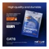 1e217f25421201332233cbd777f4da48-hi.jpg Nexus Patch Cord CAT6-A UTP Network Cable, 10 Gbps Transfer Rate, 350Mhz Speed & Frequency, 23AWG Full Bare Copper Conductor Material, Weather Proof PVC Jacket, 2M Length, Blue