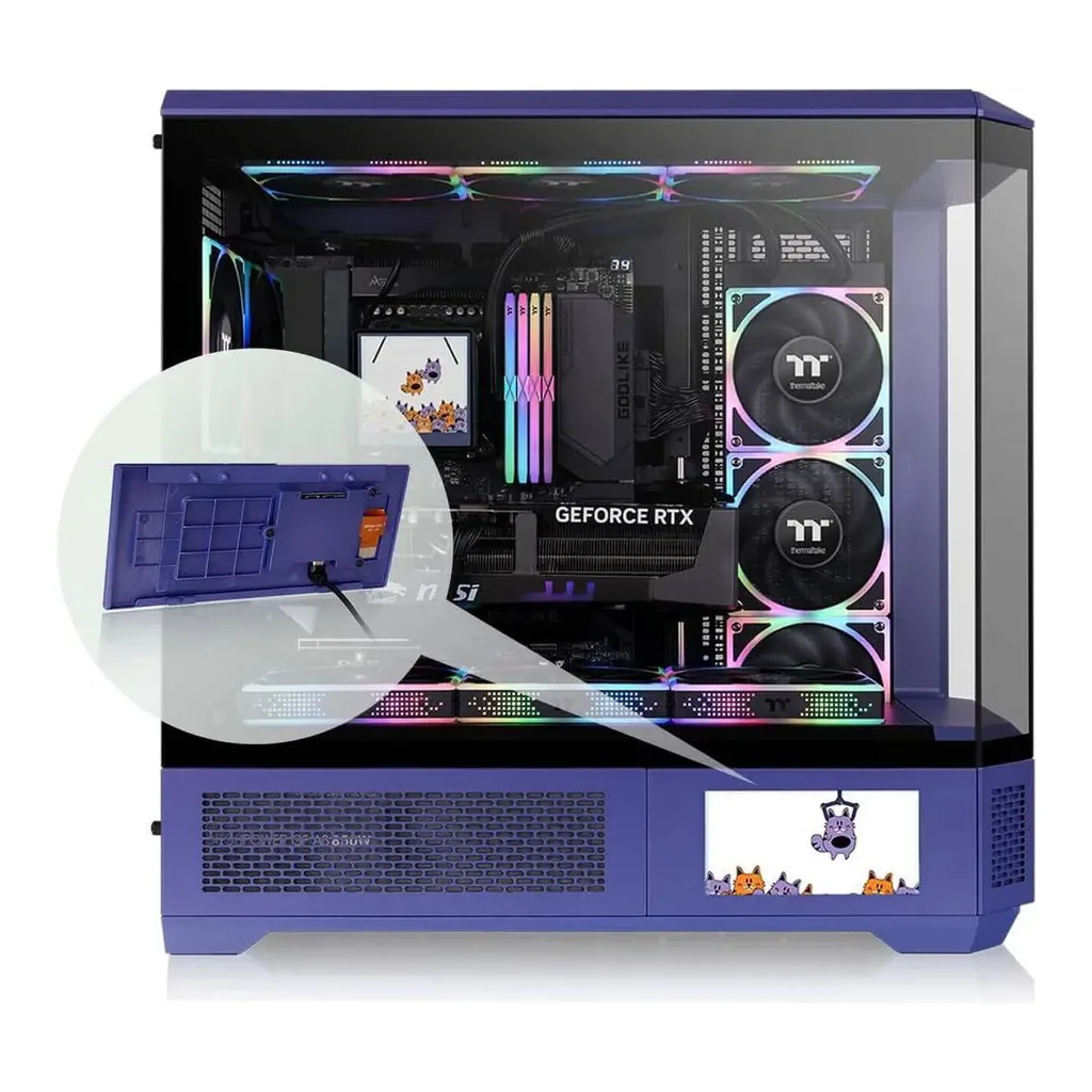 Thermaltake 6.0" LCD Panel Kit for View 600 TG, Future Dusk | AC-080-OONNAN-A1 - Image 3 Thermaltake 6.0" LCD Panel Kit for View 600 TG, Future Dusk | AC-080-OONNAN-A1