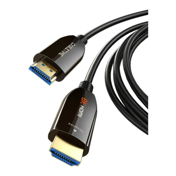1e847bf13c9085ced636521ccf9917fa-hi.jpg Cabletime CH13S AOC Active Optical HDMI 2.1 Cable, Up to 48Gbps Bandwidth, 8K 60Hz UDD Video Output, Zinc Alloy Shell, Dynamic HDR, 3D Visual Effect, 10 Meter Cable Length, Black
