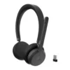 1f926f5147072bbe652f001117cae8c5-hi.jpg Lenovo Wireless VoIP Headset, 640 mAh Capacity, 40 mm Driver, 20 Hz - 20 kHz Frequency Range, Bluetooth 5.3, USB Digital Audio, 32 Ohm Impedance, Professional Call Performance, Black