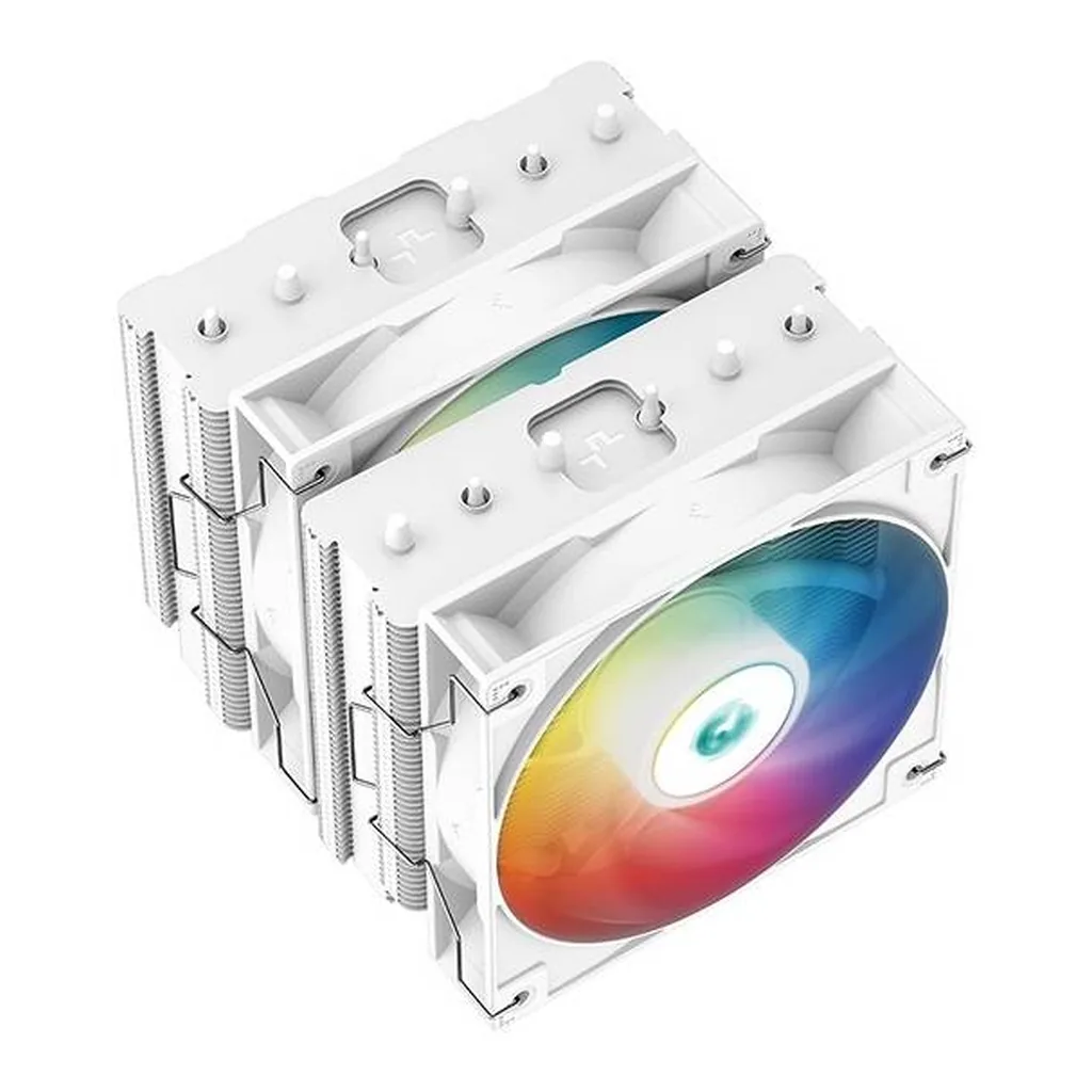 DeepCool AG620 ARGB Dual-Tower 120mm CPU Cooler, White | R-AG620-WHANMN-G-2 - Image 3 DeepCool AG620 ARGB Dual-Tower 120mm CPU Cooler, White | R-AG620-WHANMN-G-2