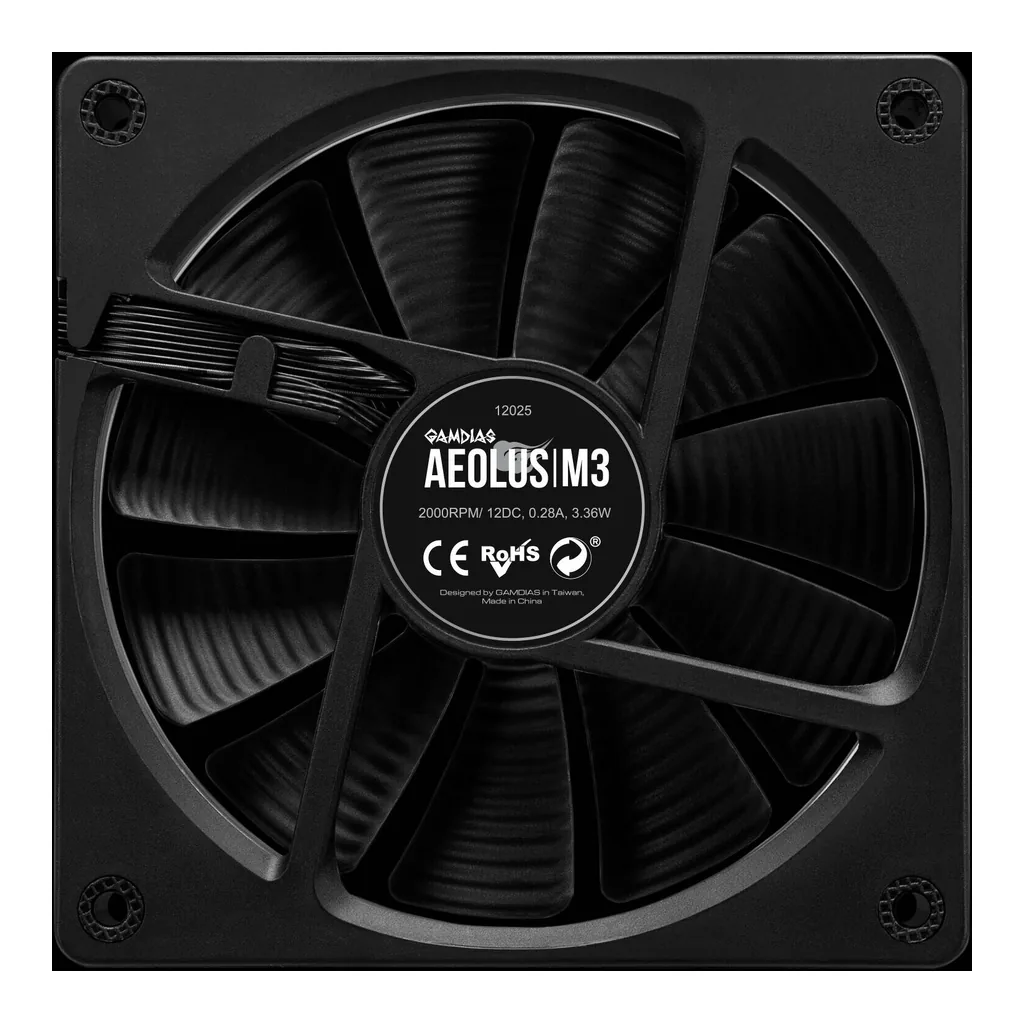 GAMDIAS Chione M4-240 Elite Cooling Power, Black - Image 5 GAMDIAS Chione M4-240 Elite Cooling Power, Black