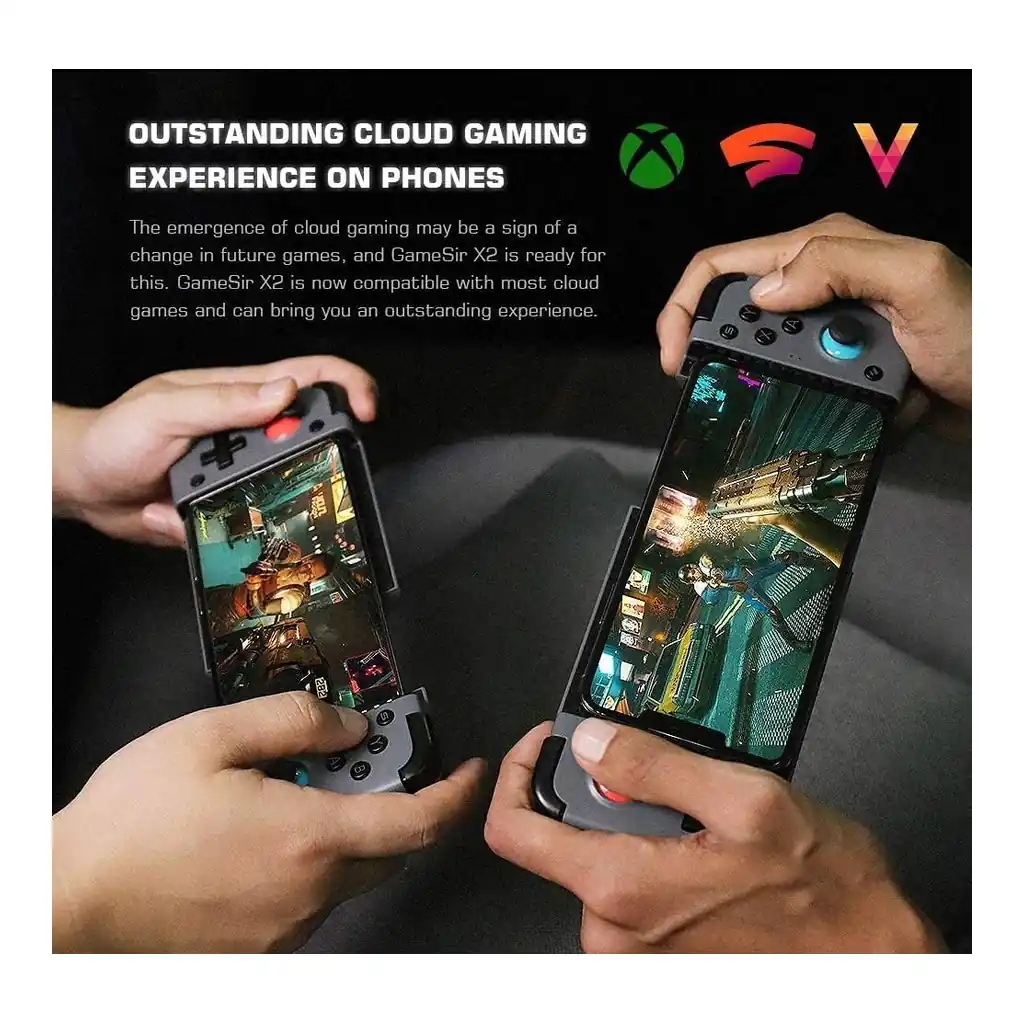 22c50dec016f0a93f9efd87f6e7b20ef-hi.jpg GameSir X2 Bluetooth Mobile Gaming Controller, 173mm Phone Support, Soft Rubber Grips, 500mAh Battery, Quick Action Micro Mechanical Buttons, Best Type-C and Android Gaming Controller, Black