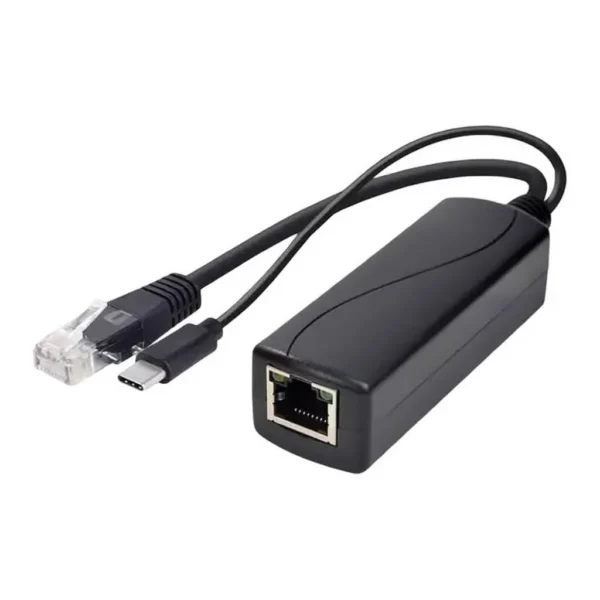 2390ad678243ee8d14f26d8b9b1746c5-hi.jpg SMLIGHT PoE Splitter Adapter, IEEE 802.3af/at Power over Ethernet to Ethernet & DC Power Converter, Selectable 5V/12V Output for Non-PoE Devices, Mini PCs & IoT Equipment, Black | POE-Split