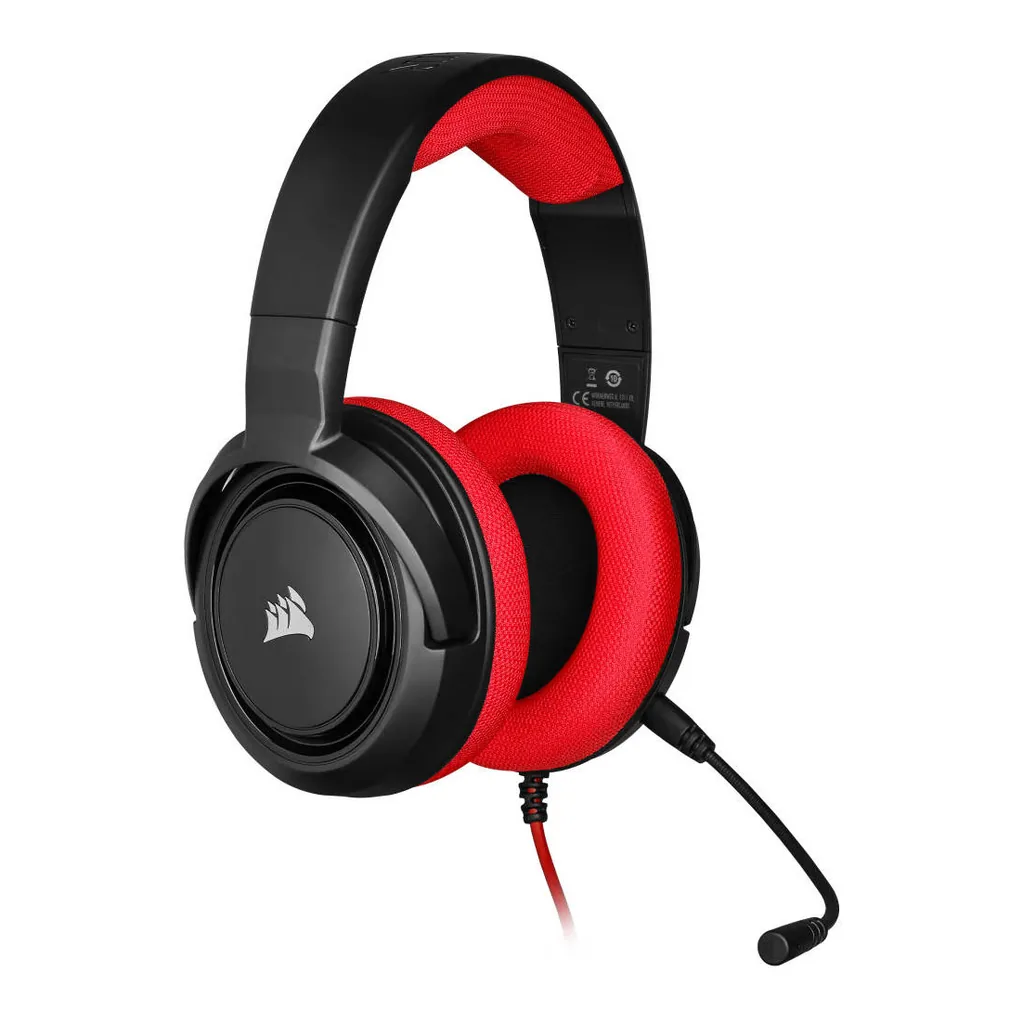 2391d63cfbe20d82c258a9bbc6104f1e-hi.jpg Corsair HS35 Stereo Gaming Headset, 50mm Drivers, Uni-Directional with Noise-Cancelling Microphone, Memory Foam & Adjustable Earcups, Wide Compatibility, 1.1m Cable Length, Red