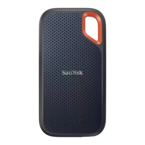 253d419898b407b3b87ecae983565844-hi.jpg SanDisk 8TB Extreme Portable SSD , USB 3.2 Gen 2 Type-C, Up to 1050MB/s Read & Write Speeds, 256-Bit AES Hardware Encryption, Carabiner Loop, IP65, Black/ Orange | SDSSDE61-8T00-G25