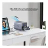 26693097145e87b288ecf911cb45b049-hi.jpg UNITEK 4-Bay RAID External Hard Drive Enclosure, Up to 80TB, USB 5Gbps, 2.5/3.5-inch SATA HDD/SSD, RAID 0/1/3/5/10, CLONE, JBOD, PM, Plug & Play, Space Grey | S1301AGY01-UK