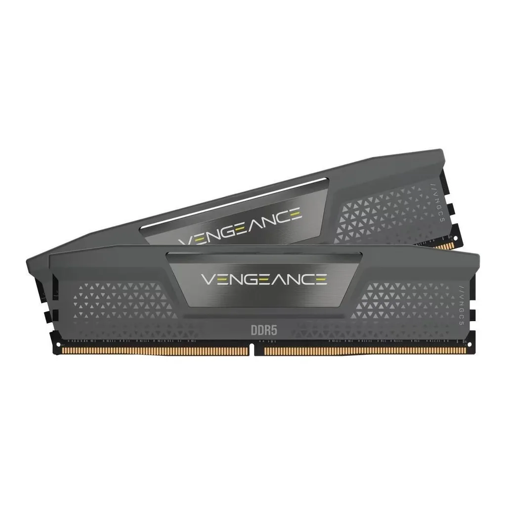 Corsair VENGEANCE 32GB (2x 16GB) DDR5 DRAM Desktop Memory, 6400 MHz Tested Speed, CL32 Latency, AMD EXPO & Intel XMP Compatible, 288-Pin, Grey | CMK32GX5M2B6400Z32 - Image 1 Corsair VENGEANCE 32GB (2x 16GB) DDR5 DRAM Desktop Memory, 6400 MHz Tested Speed, CL32 Latency, AMD EXPO & Intel XMP Compatible, 288-Pin, Grey | CMK32GX5M2B6400Z32 - Image 1