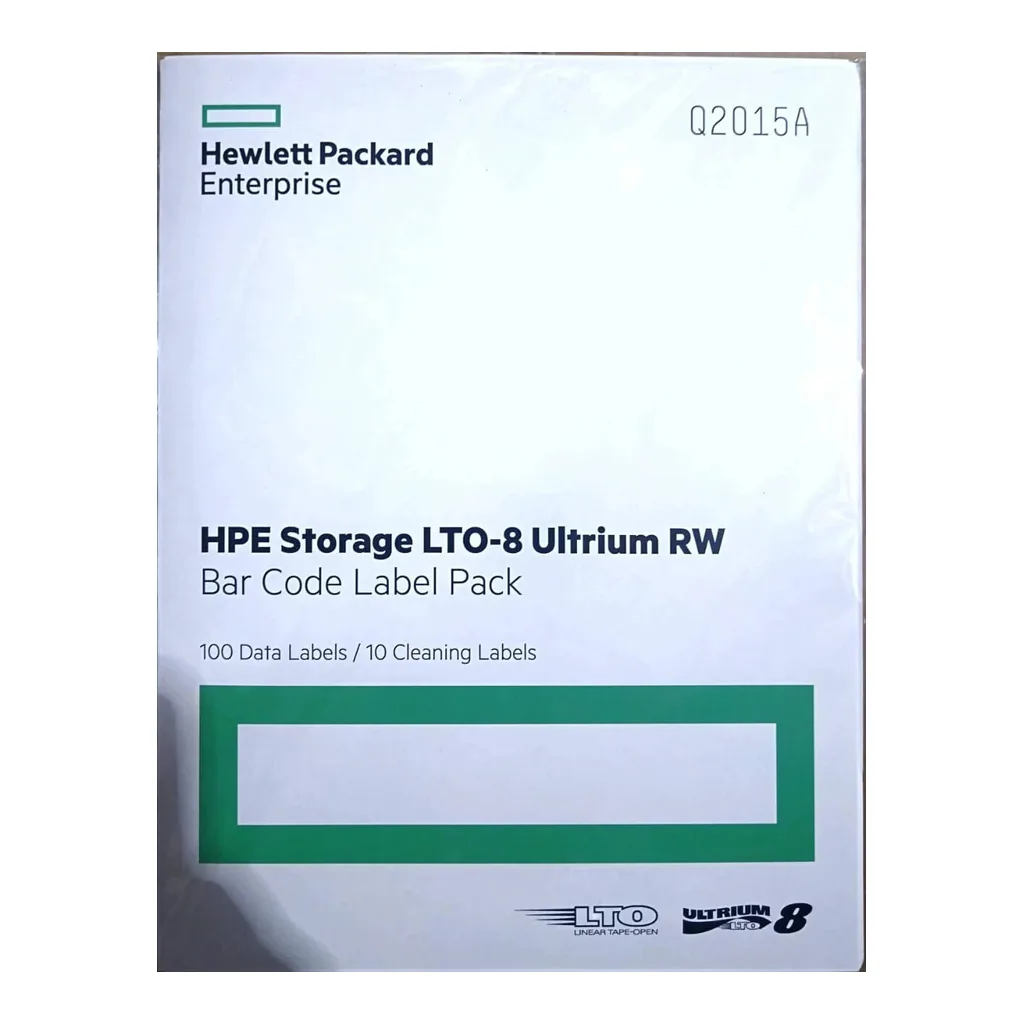 27a36068f42c970810987fe5e92fd888-hi.jpg Hewlett Packard Enterprise HPE LTO-8 Ultrium RW Bar Code Label Pack, Barcode Labels for LTO-8 Tape Cartridges | Q2015A