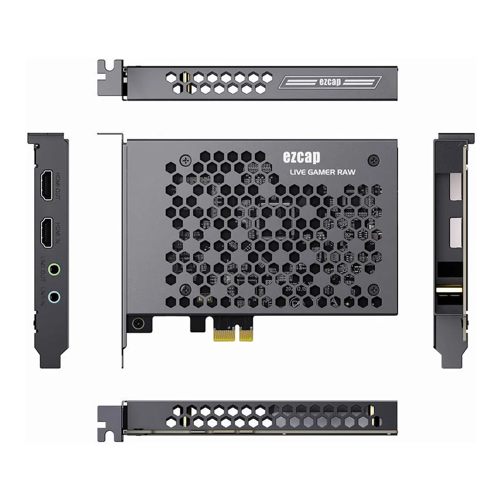 ezcap324B Internal PCIe HDMI Capture Card, 4K30 and 1080p120, Grey - Image 4 ezcap324B Internal PCIe HDMI Capture Card, 4K30 and 1080p120, Grey