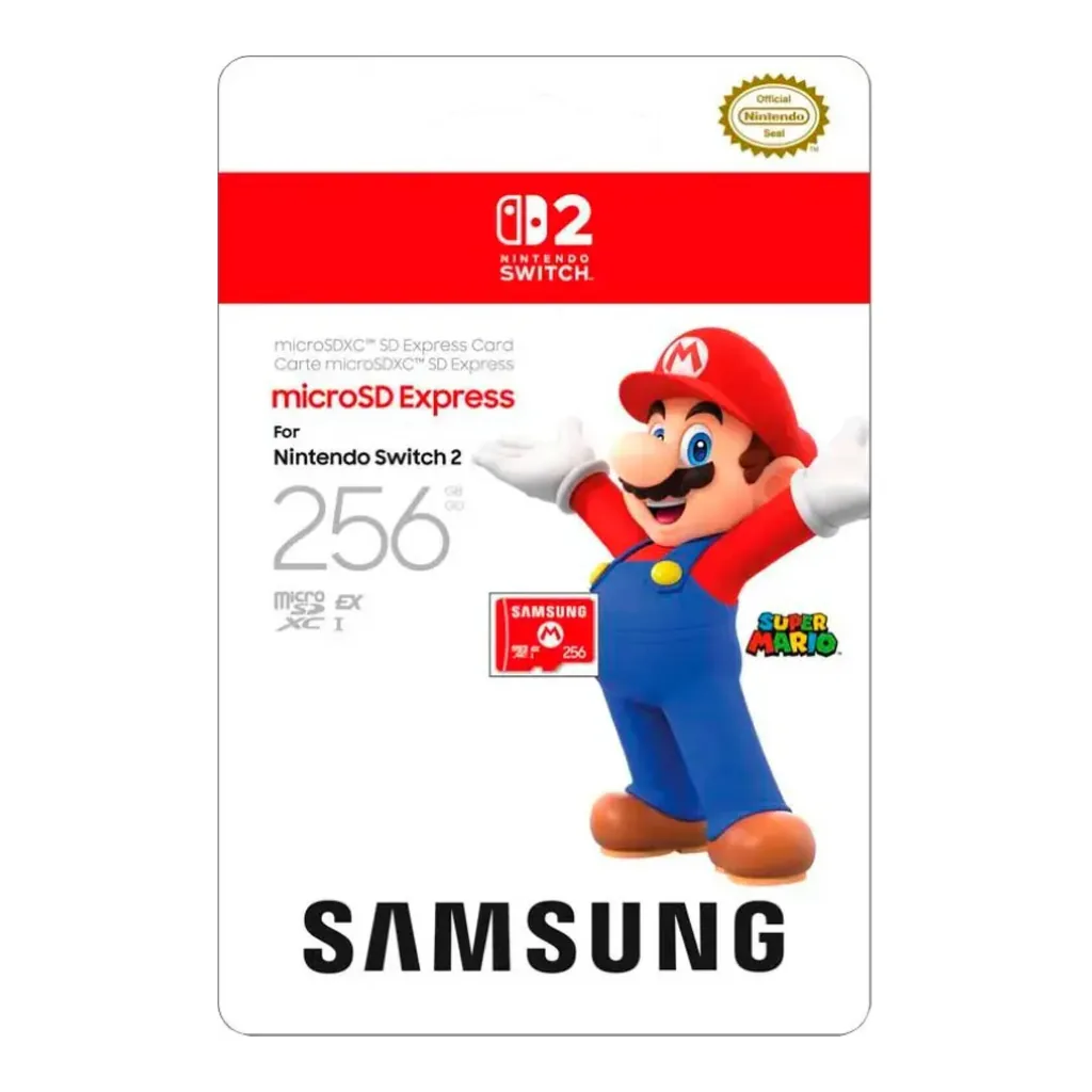28413225059acc56b9deed6b3d0bad52-hi.jpg Nintendo x Samsung microSD Express Card 256GB, Official Storage Expansion for Nintendo Switch 2 | MB-MZ256S