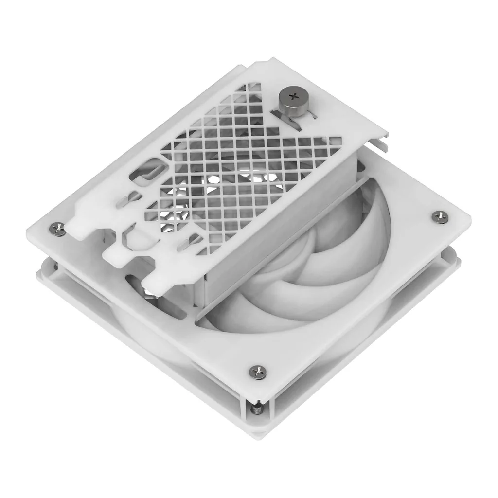 SilverStone FDP02 External Cooling Fan Adapter Bracket, White | SST-FDP02W - Image 5 SilverStone FDP02 External Cooling Fan Adapter Bracket, White | SST-FDP02W