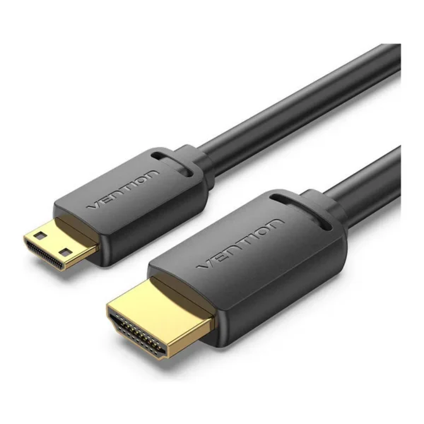 2918a8b427f4296c56ccb560d244aa94-hi.jpg Vention HDMI-C Male to HDMI-A Male 4K HD Cable, 4K@60Hz Resolution, 3D Visual Effects, Supports HDR, Audio-Video Synchronized Output, No Lag, No Screen Flicker, 2 Meter Cable Length, Black